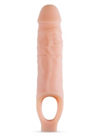 Телесный реалистичный фаллоудлинитель 9 Inch Silicone Cock Sheath Penis Extender - 22,86 см. - Blush Novelties - в Копейске купить с доставкой