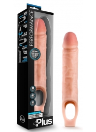 Телесный реалистичный фаллоудлинитель 10 Inch Silicone Cock Sheath Penis Extender - 25,4 см. - Blush Novelties - в Копейске купить с доставкой