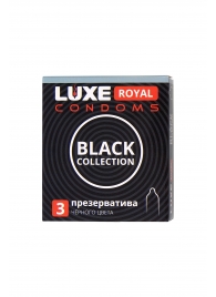 Черные презервативы LUXE Royal Black Collection - 3 шт. - Luxe - купить с доставкой в Копейске