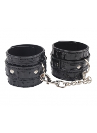 Черные наручники Surrender Wrist Restraints - Chisa - купить с доставкой в Копейске