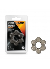 Дымчатое эрекционное кольцо Stay Hard Thick Bead Cock Ring - Blush Novelties - в Копейске купить с доставкой