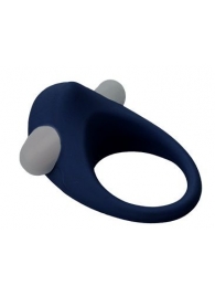 Гладкое синее эрекционное виброкольцо STIMU RING - Dream Toys - в Копейске купить с доставкой