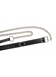 Черный ошейник с поводком Wild - Lola Games - купить с доставкой в Копейске