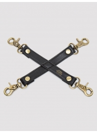 Черный фиксатор для манжет Bound to You Faux Leather Hogtie - Fifty Shades of Grey - купить с доставкой в Копейске