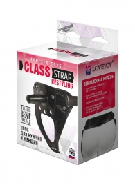 Черный пояс для насадок CLASS STRAP Restyling - LOVETOY (А-Полимер) - купить с доставкой в Копейске