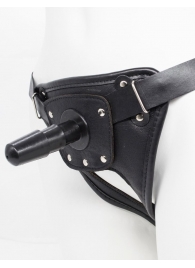 Черный пояс для насадок CLASS STRAP Restyling - LOVETOY (А-Полимер) - купить с доставкой в Копейске