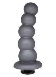 Черная насадка-елочка PLATINUM 6  - 17 см. - LOVETOY (А-Полимер) - купить с доставкой в Копейске