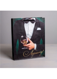 Бумажный пакет «Лучшему!» - 23 х 27 см. - Сима-Ленд - купить с доставкой в Копейске