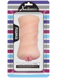 Телесный мастурбатор-вагина X-Basic Pocket Pussy без вибрации - Lovetoy - в Копейске купить с доставкой