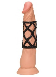 Чёрная насадка-сетка на пенис Orgasmus Wunder - Orion - в Копейске купить с доставкой