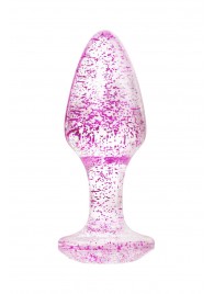 Фиолетовая акриловая анальная втулка - 8 см. - Toyfa Basic