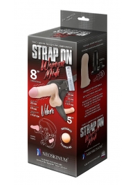 Вибрострапон Woman Midi с вагинальной пробкой - 22 см. - LOVETOY (А-Полимер) - купить с доставкой в Копейске