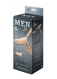 Телесный мужской парапротез MEN STYLE - 15 см. - LOVETOY (А-Полимер) - купить с доставкой в Копейске