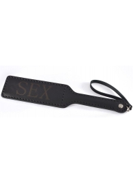 Черная гладкая шлепалка SEX - 35 см. - Sitabella - купить с доставкой в Копейске