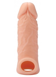 Телесная насадка EXTENDER WITH BALL STRAP 5.5 - 14 см. - Dream Toys - в Копейске купить с доставкой