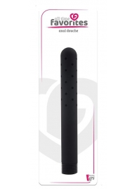 Черная насадка для анального душа ANAL DOUCHE - 15 см. - Dream Toys - купить с доставкой в Копейске