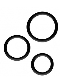 Набор из 3 эрекционных колец SILICONE COCKRINGS - Dream Toys - в Копейске купить с доставкой