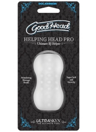 Прозрачный мини-мастурбатор Helping Head Pro - Doc Johnson - в Копейске купить с доставкой