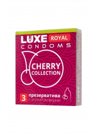 Презервативы с ароматом вишни LUXE Royal Cherry Collection - 3 шт. - Luxe - купить с доставкой в Копейске