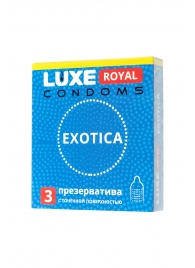 Текстурированные презервативы LUXE Royal Exotica - 3 шт. - Luxe - купить с доставкой в Копейске