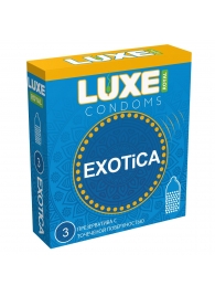 Текстурированные презервативы LUXE Royal Exotica - 3 шт. - Luxe - купить с доставкой в Копейске