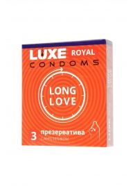 Презервативы с продлевающим эффектом LUXE Royal Long Love - 3 шт. - Luxe - купить с доставкой в Копейске