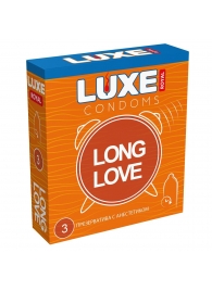 Презервативы с продлевающим эффектом LUXE Royal Long Love - 3 шт. - Luxe - купить с доставкой в Копейске