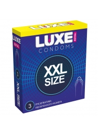 Презервативы увеличенного размера LUXE Royal XXL Size - 3 шт. - Luxe - купить с доставкой в Копейске
