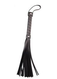 Черная многохвостая плеть Pleasure Whip - 46 см. - Chisa - купить с доставкой в Копейске