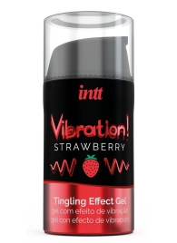 Жидкий интимный гель с эффектом вибрации Vibration! Strawberry - 15 мл. - INTT - купить с доставкой в Копейске