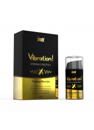 Жидкий интимный гель с эффектом вибрации Vibration! Vodka Energy - 15 мл. - INTT - купить с доставкой в Копейске