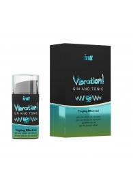 Жидкий интимный гель с эффектом вибрации Vibration! Gin   Tonic - 15 мл. - INTT - купить с доставкой в Копейске