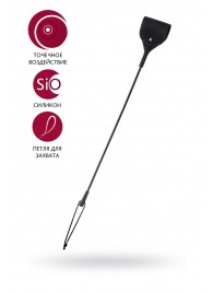 Черный гладкий стек с тонкой ручкой - 48 см. - ToyFa - купить с доставкой в Копейске