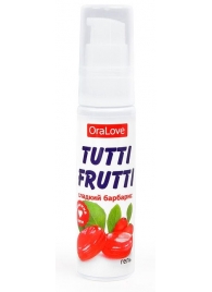 Гель-смазка Tutti-frutti со вкусом барбариса - 30 гр. - Биоритм - купить с доставкой в Копейске
