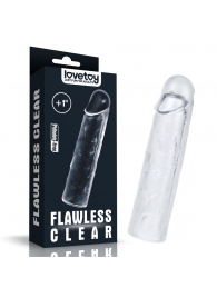 Прозрачная насадка-удлинитель Flawless Clear Penis Sleeve Add 1 - 15,5 см. - Lovetoy - в Копейске купить с доставкой