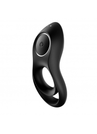 Черное эрекционное виброкольцо Legendary Duo - Satisfyer - в Копейске купить с доставкой