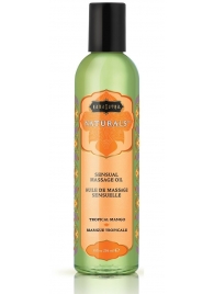 Массажное масло Naturals Tropical Mango с ароматом манго - 236 мл. - Kama Sutra - купить с доставкой в Копейске