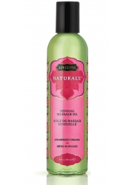 Массажное масло Naturals Strawberry Dreams с ароматом клубники - 236 мл. - Kama Sutra - купить с доставкой в Копейске