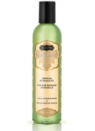 Массажное масло Naturals Vanilla Sandalwood с ароматом ванили и сандала - 236 мл. - Kama Sutra - купить с доставкой в Копейске