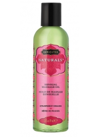 Массажное масло Naturals Strawberry Dreams с ароматом клубники - 59 мл. - Kama Sutra - купить с доставкой в Копейске