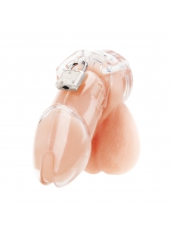 Прозрачная клетка целомудрия Acrylic See-thru Chastity Cage - BlueLine - купить с доставкой в Копейске