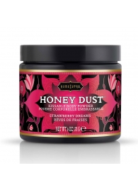 Пудра для тела Honey Dust Body Powder с ароматом клубники - 170 гр. - Kama Sutra - купить с доставкой в Копейске