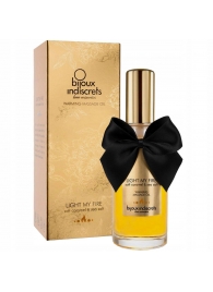 Массажное масло Light My Fire с ароматом карамели - 100 мл. - Bijoux Indiscrets - купить с доставкой в Копейске
