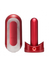 Красный мастурбатор Flip Zero Red   Warmer с подогревом - Tenga - в Копейске купить с доставкой