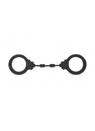 Черные силиконовые наручники Suppression - Lola Games - купить с доставкой в Копейске