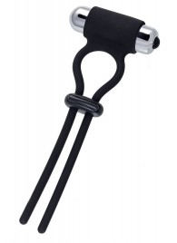 Черное эрекционное лассо на пенис Jat - A-toys - в Копейске купить с доставкой