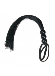 Черная силиконовая плеть Silicone Whip - 32 см. - Easy toys - купить с доставкой в Копейске