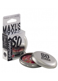 Экстремально тонкие презервативы в железном кейсе MAXUS Extreme Thin - 3 шт. - Maxus - купить с доставкой в Копейске