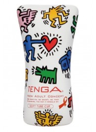 Мастурбатор-туба Keith Haring Soft Tube CUP - Tenga - в Копейске купить с доставкой