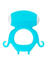 Голубое виброкольцо на пенис Sair - A-toys - в Копейске купить с доставкой